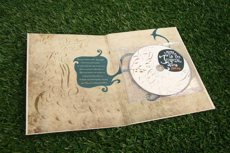 cd Album cover paper cut design