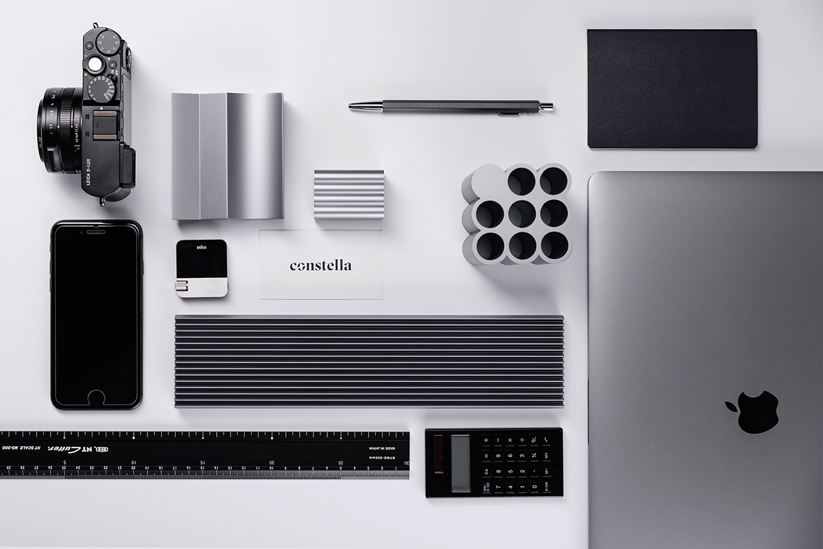 product industrialdesign minimal deskorganizer constella productdesign aluminum