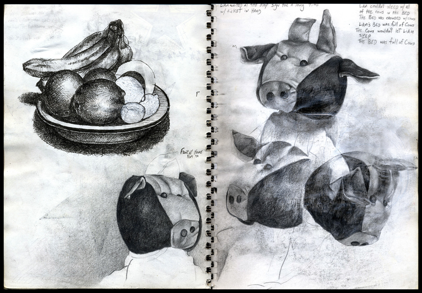 sketchbook book art illustrations drawings pen and ink observation sketch sketches Seamus Liam O'Brien sketchbook art