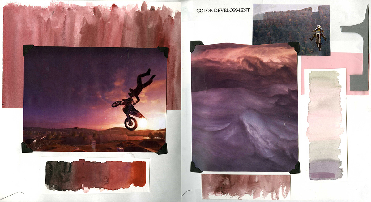 Process Book sketchbook Design Development Motocross fashion desgin dustclouds Joes BlackBook
