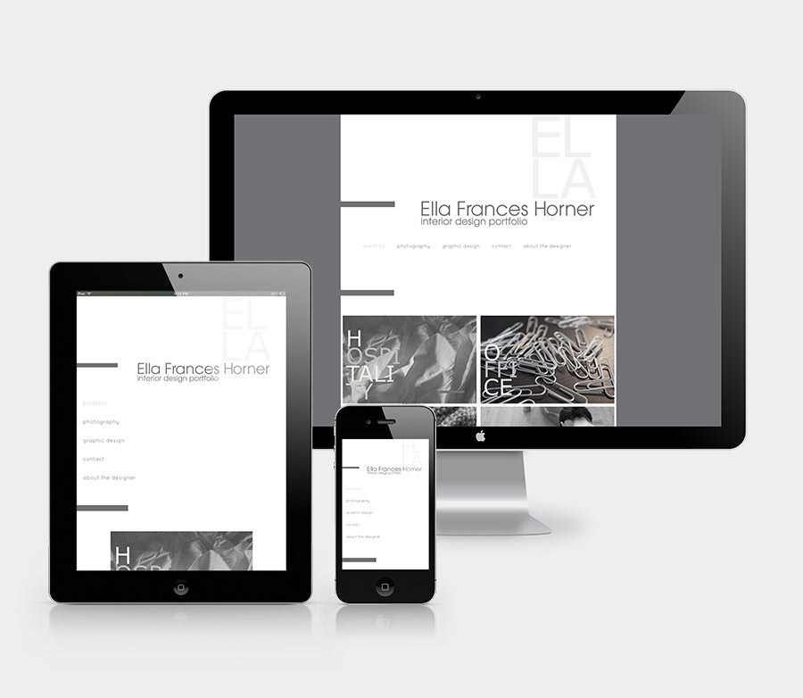Interior design Web portfolio