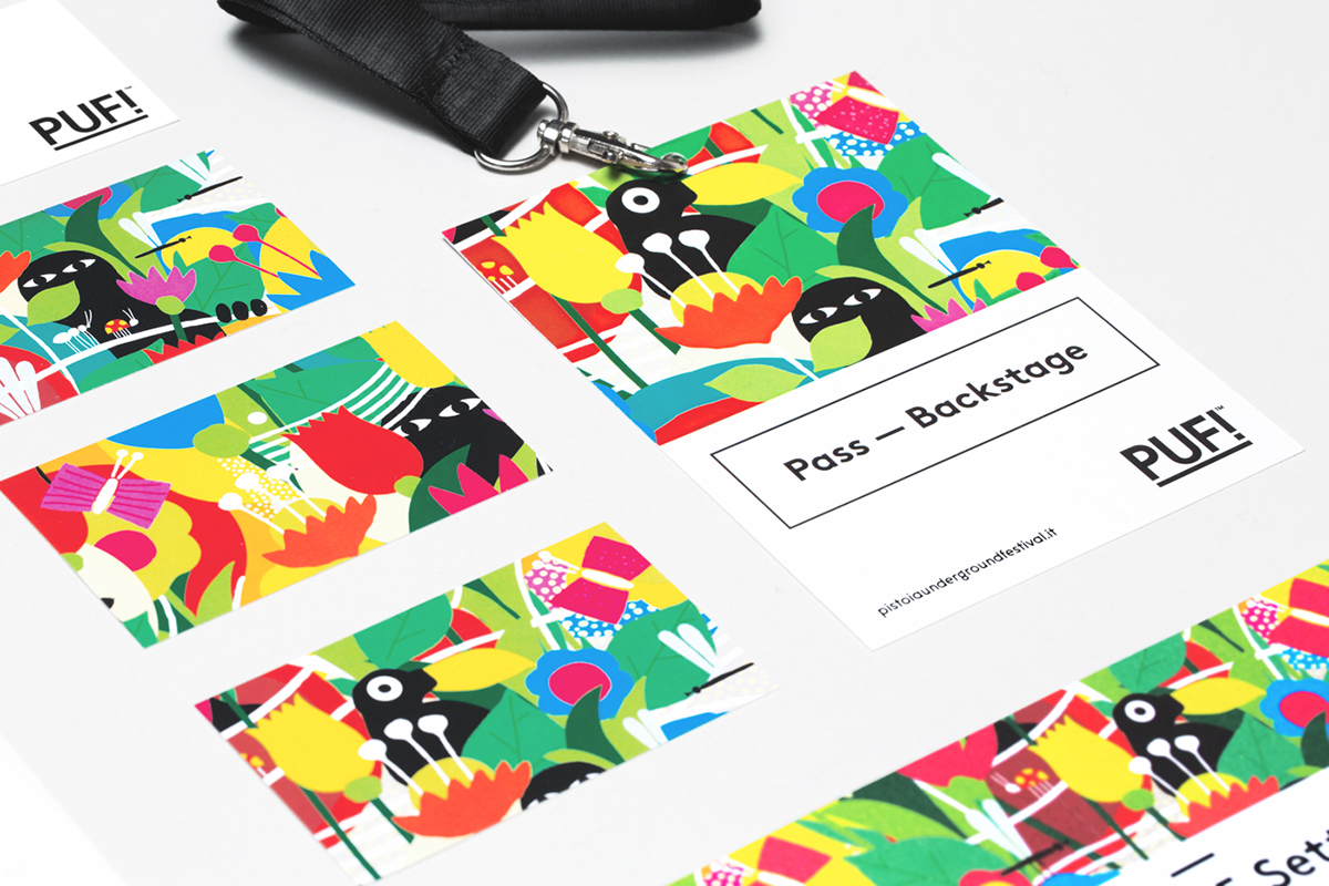 brand identity type logo font ILLUSTRATION  pattern chinotto festival bc business card press flyer bag