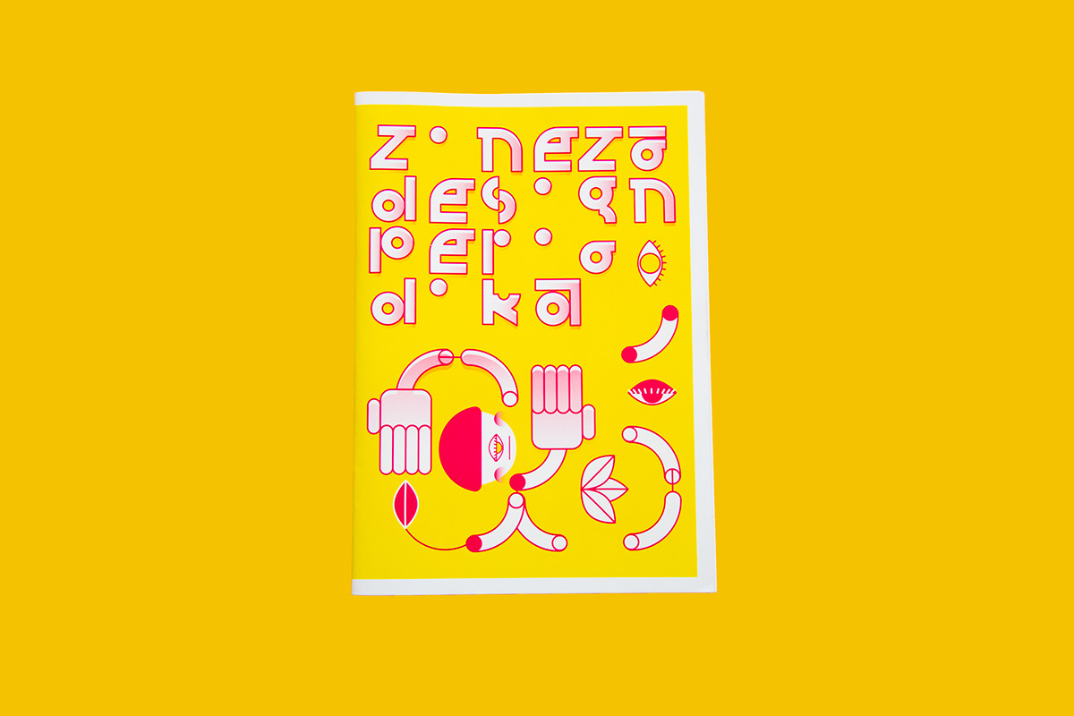 zinezo design periodical editorial newspaper graphic ILLUSTRATION  eger hungary yellow