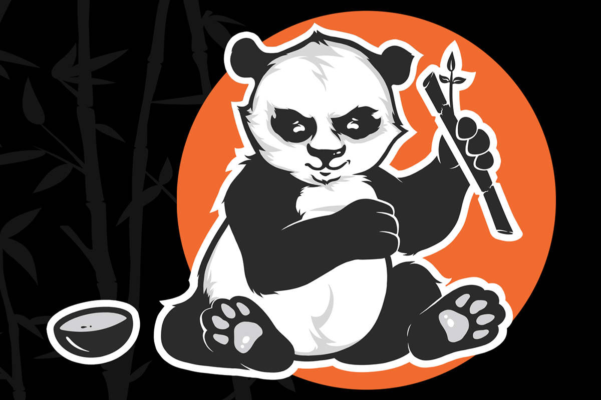 Illustrator Panda  banner banners pandas club panda club nizhni Novgorod draw handdraw art pic orange black