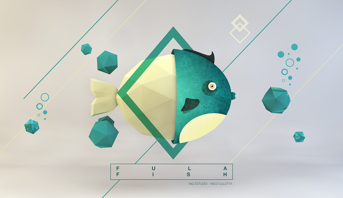 fish fishes 3D mix