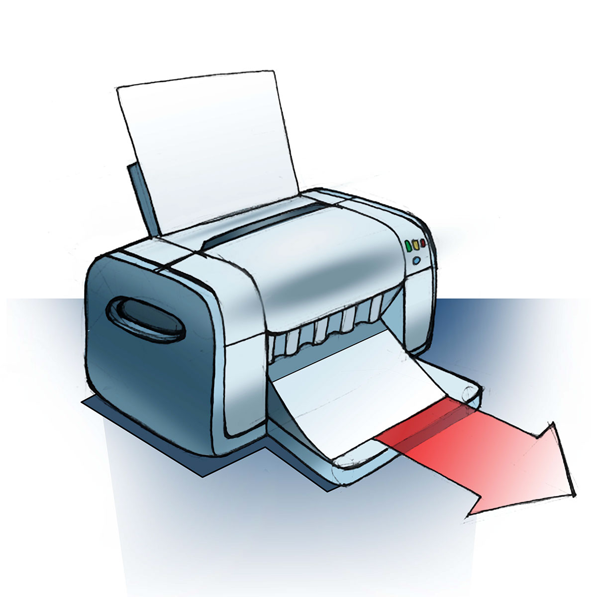 photoshop adobe printer sketch rendering design product
