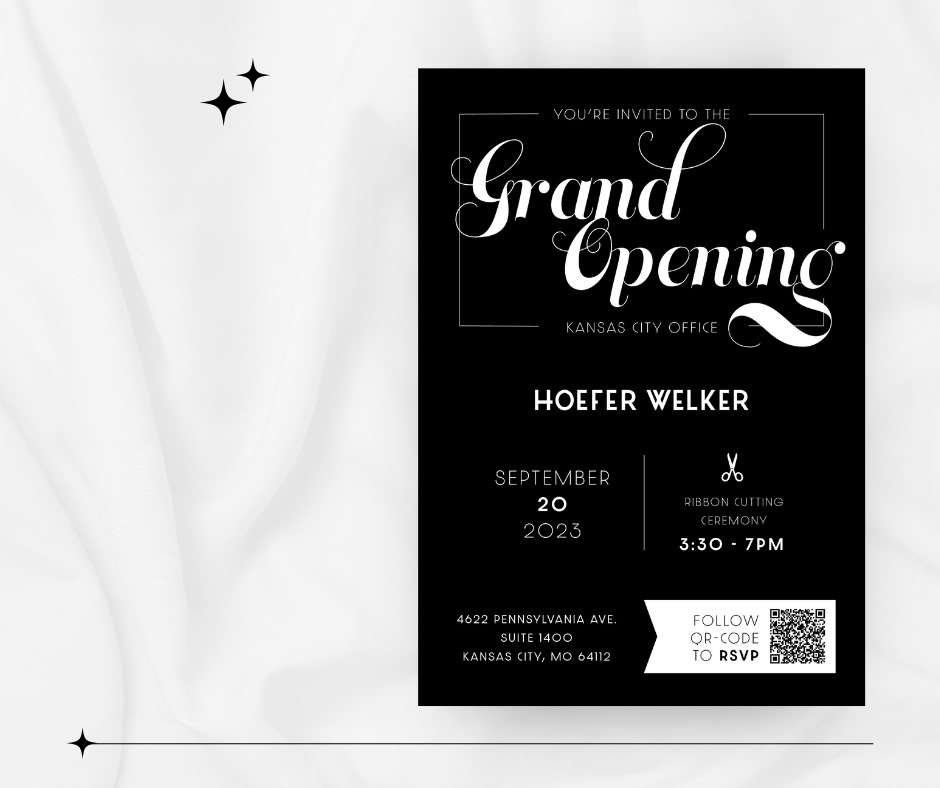 invite design Grand OPening Event Design open house invite save the date celebrate party Event typography  
