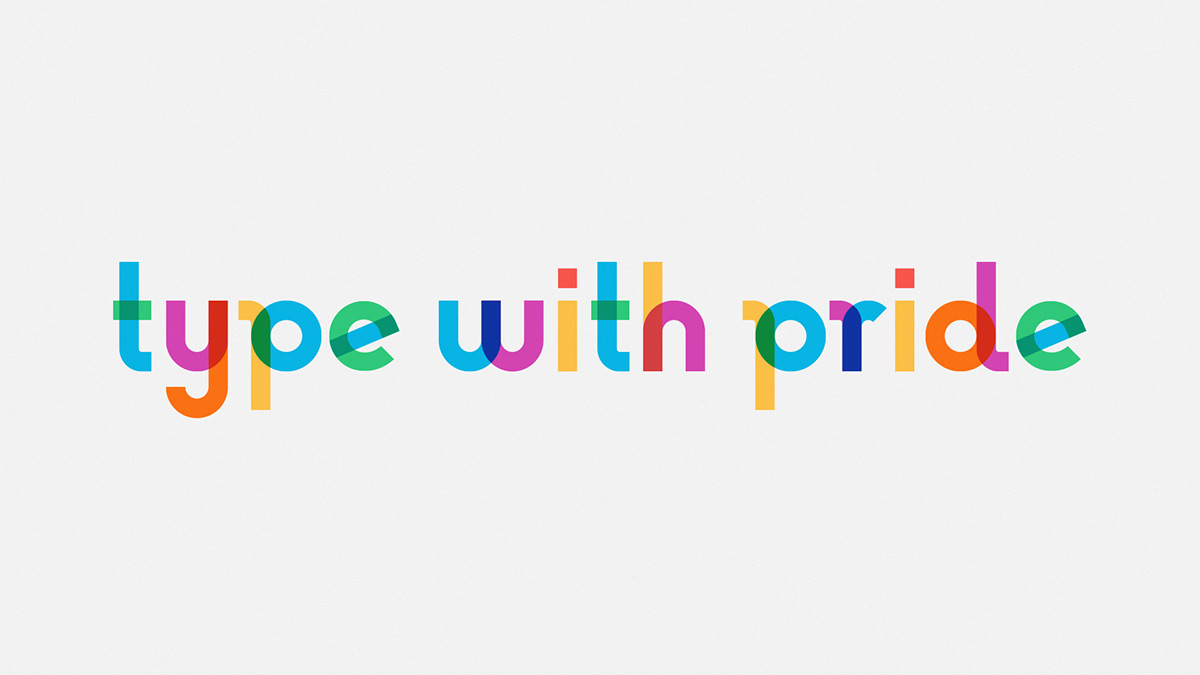 color font typography   chromatic LGBT Free font Opentype catapulted