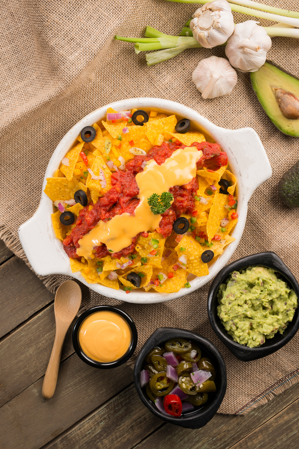 souce chesse nachos potato Mexican Food food styling