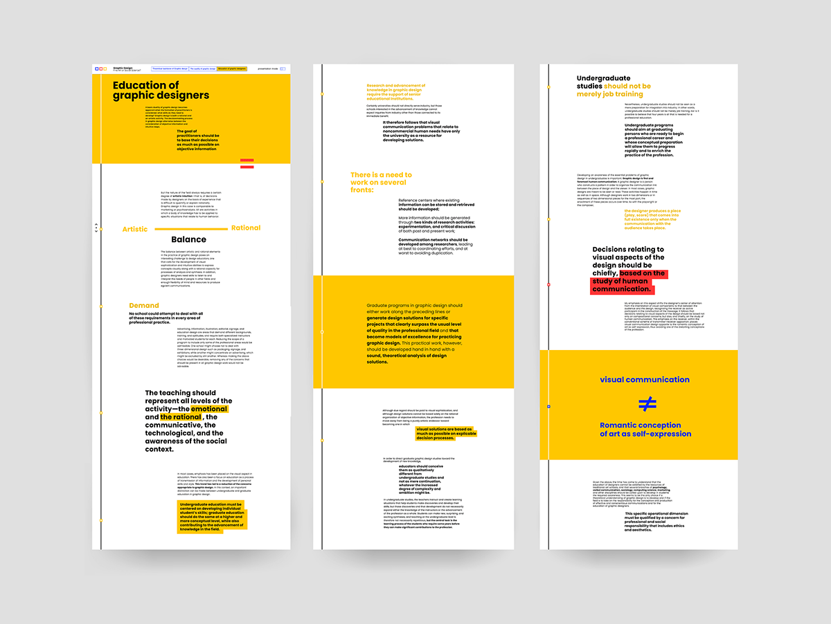 design graphic publishing   typography   Website filters frascara Mode presentation prototype