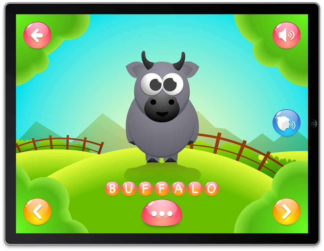 ios app apple mobile iphone iPad educational kids children preschooler learning animals