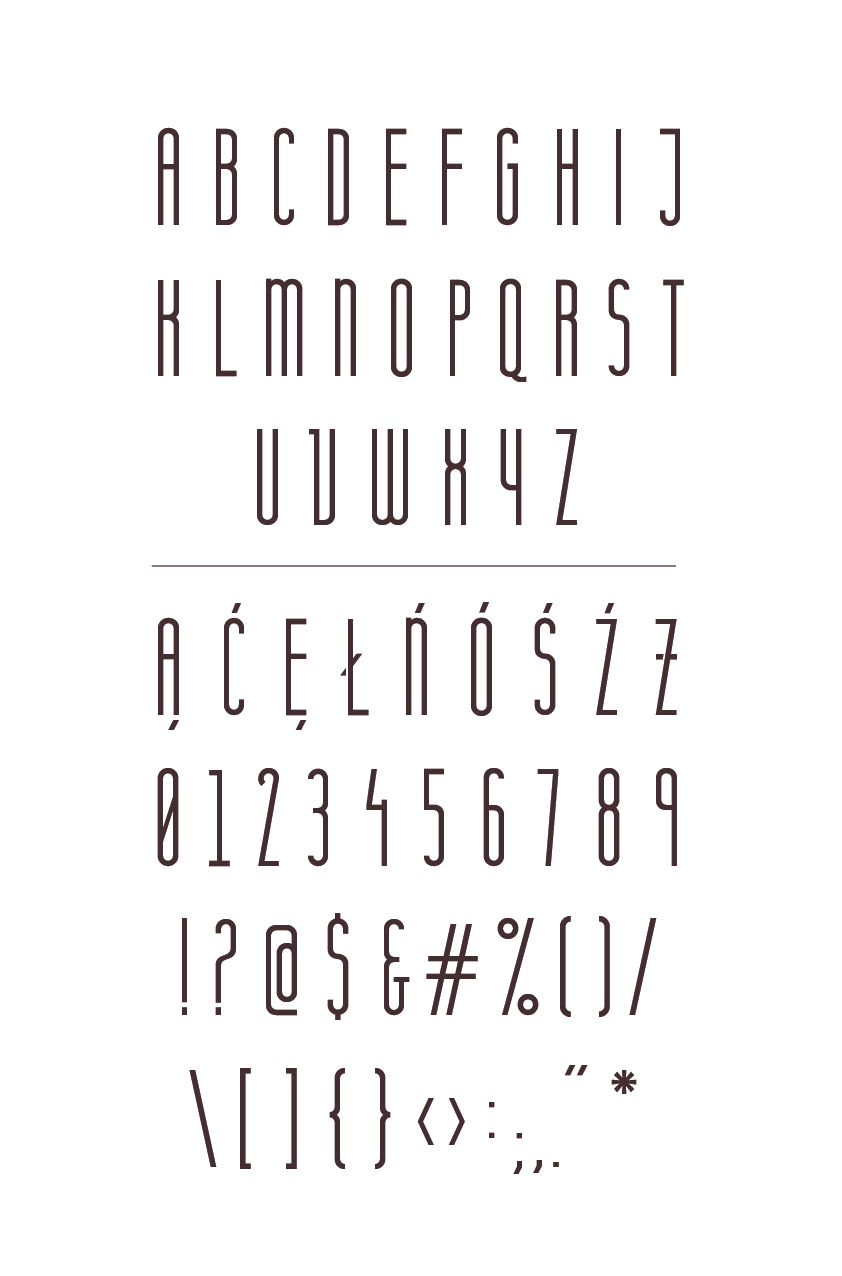 type condensed sans serif design