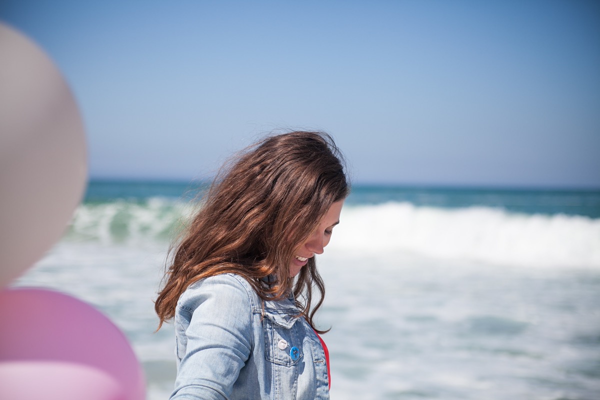 Photographie plage Ocean ballon portrait