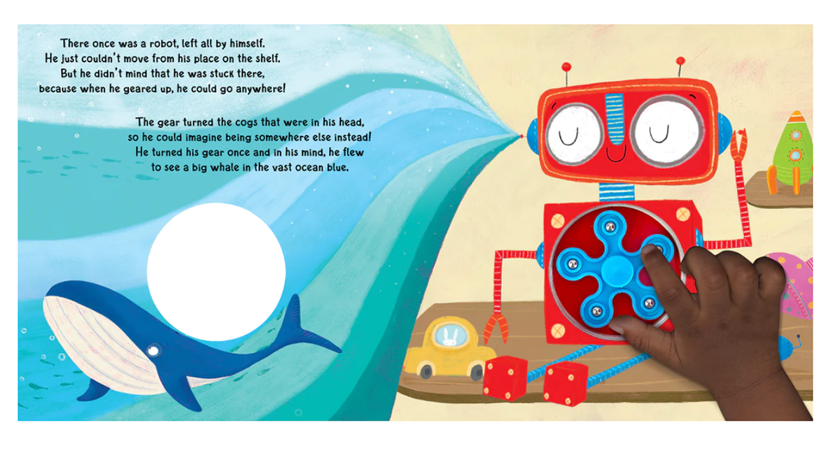 children illustration children's book childrenbook ILLUSTRATION  kids robot Spinner storybook