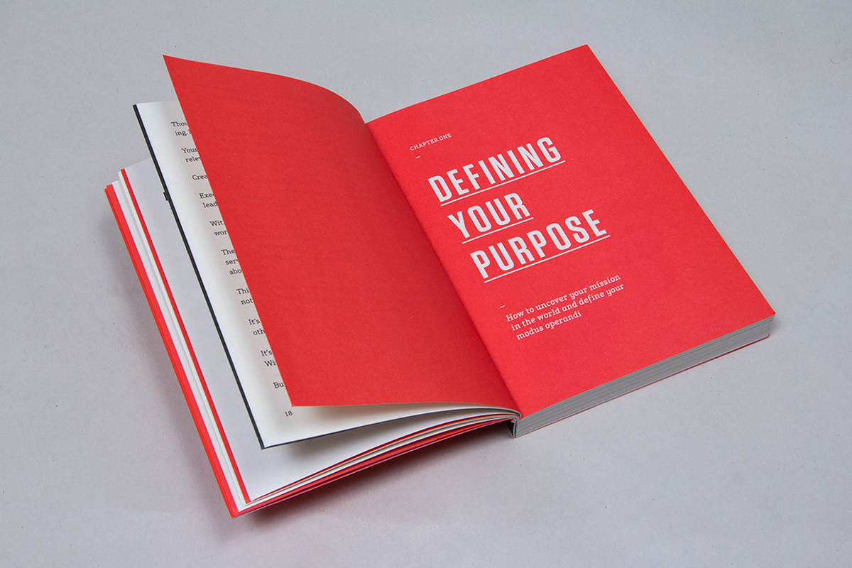 Behance 99U book design clean modern type matias corea book