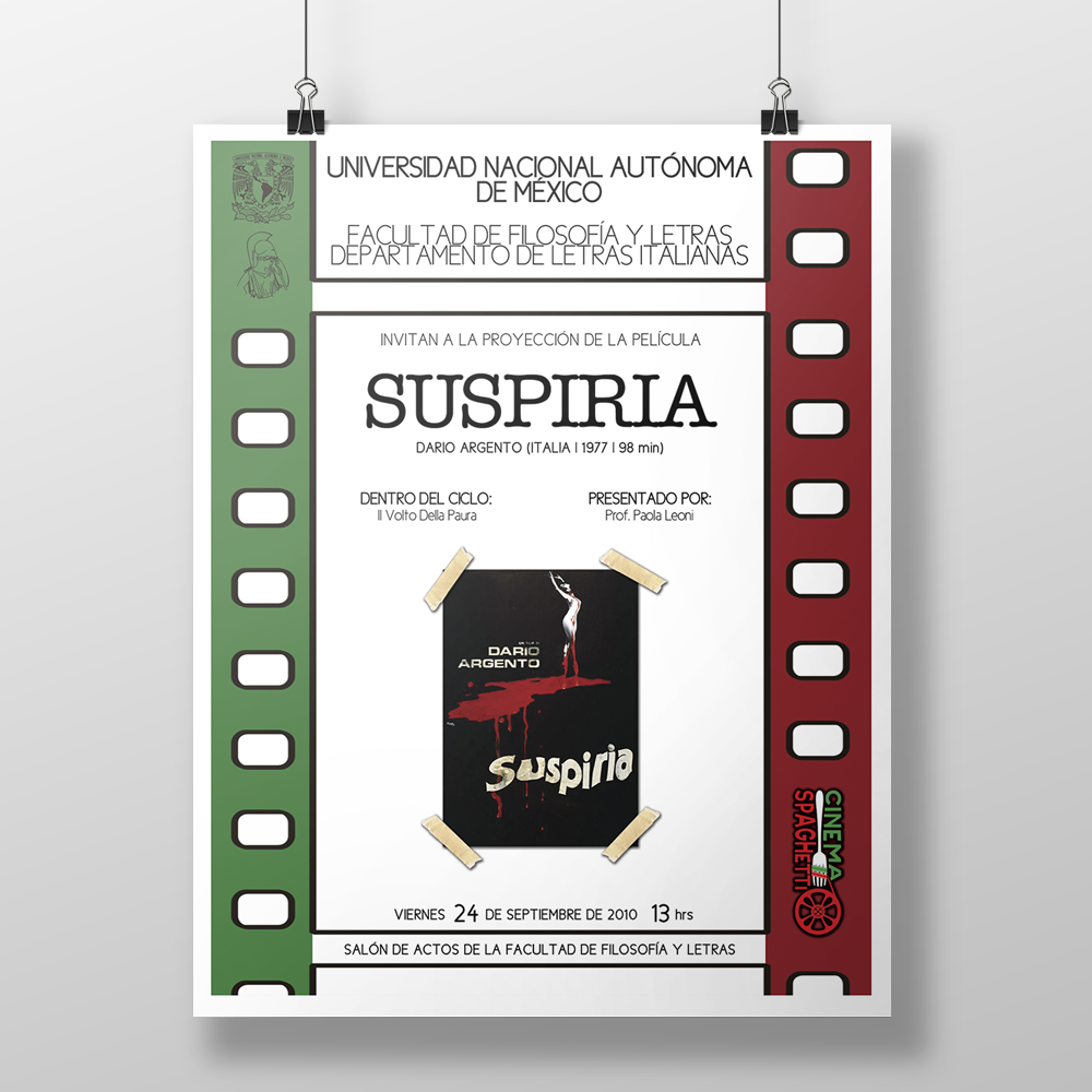 Cinema spaghetti unam literatura posters carteles ciclo cine Filosofía y Letras