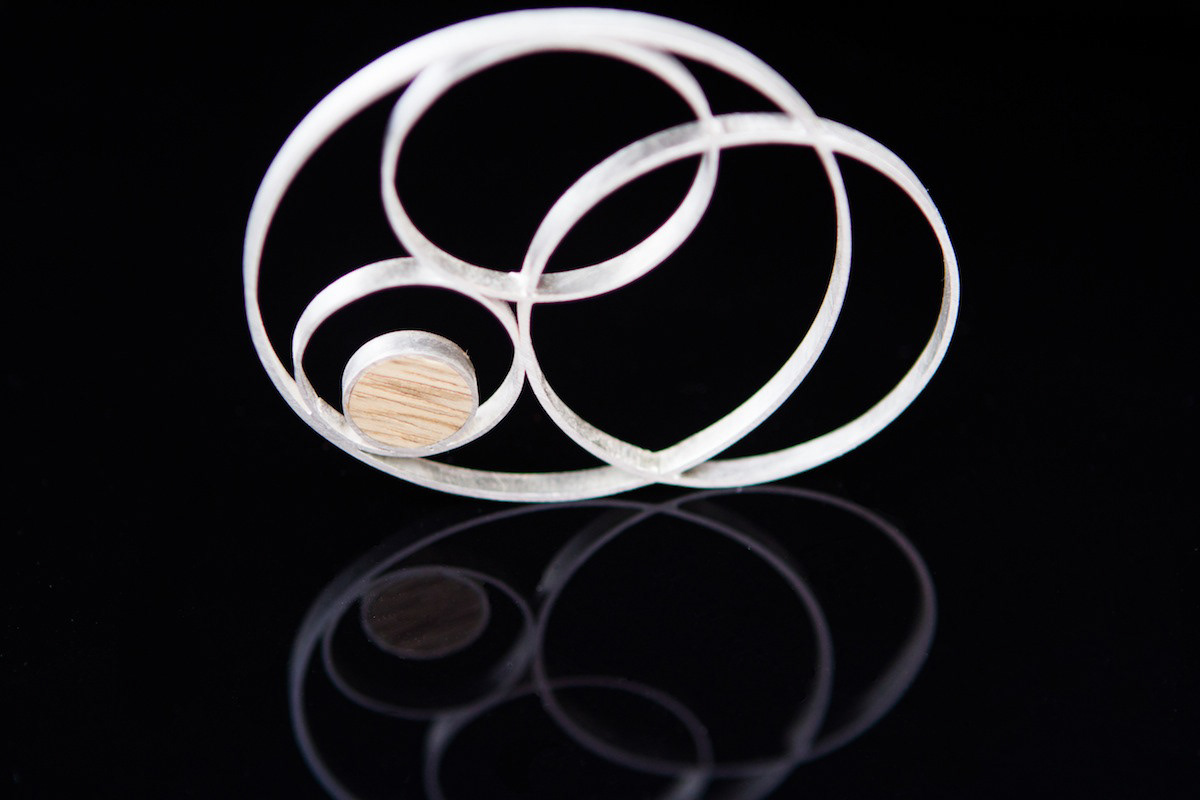 sterling silver  exotic wood Handmade Jewelry silver jewelry