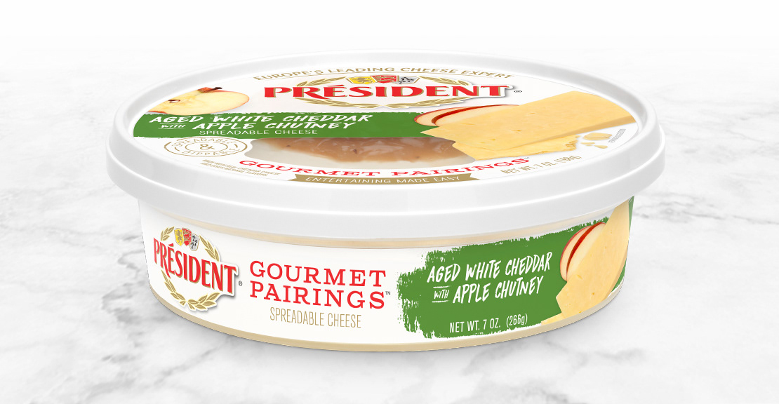 Cheese gourmet Dip Packaging design system snacking entertaining Food  president food photography