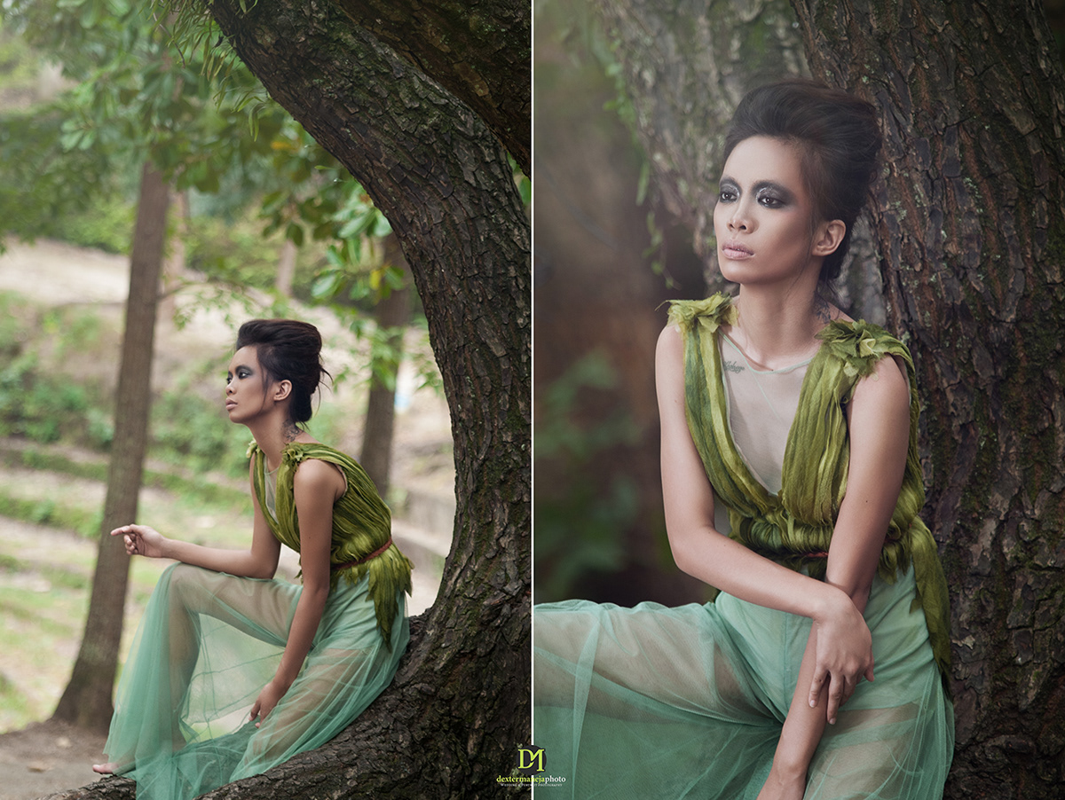 styling  fashion photography editorial Outdoor fabric purita model