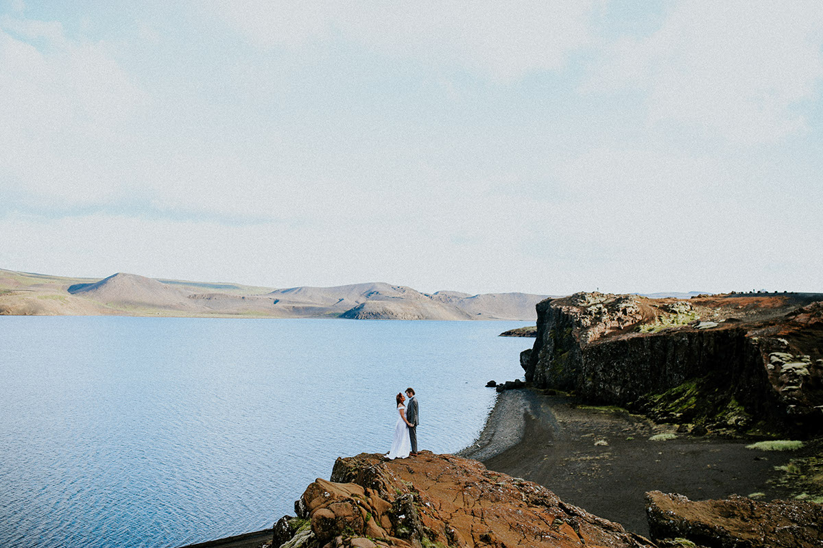 Love couple wedding iceland north Lovers trash the dress elopement photo shoot