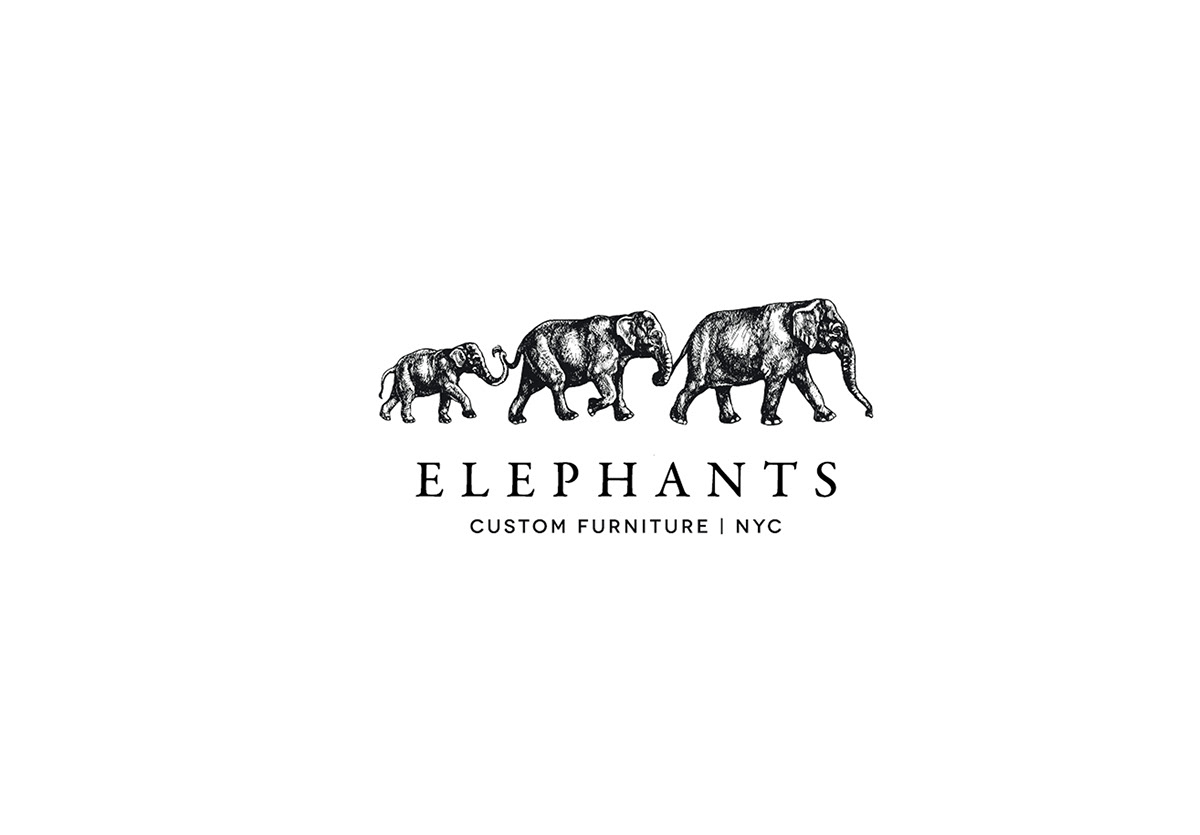 logo elephants brand furniture Custom newyork nyc Brooklyn