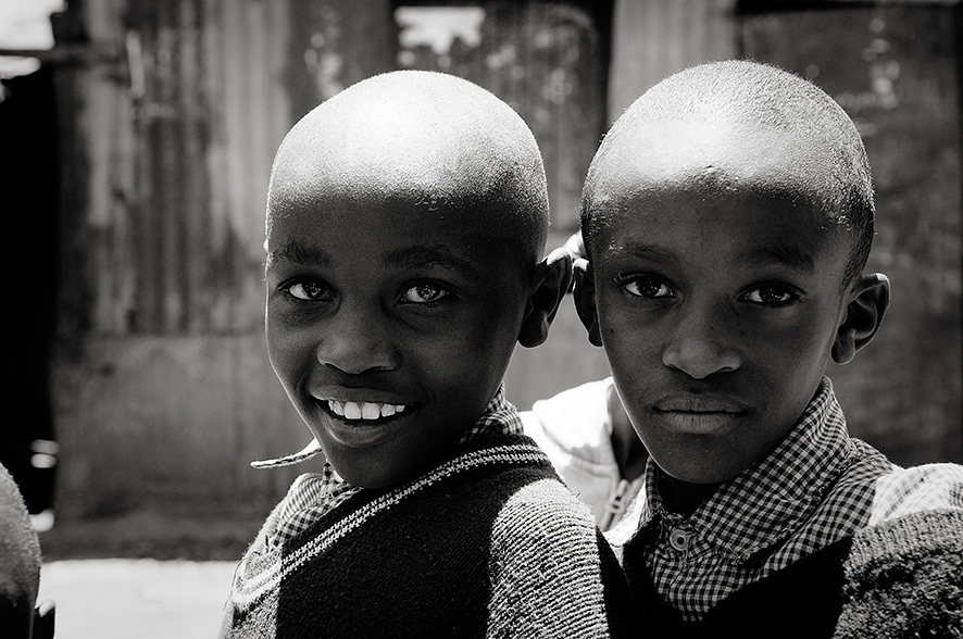 portrait kenya slum children