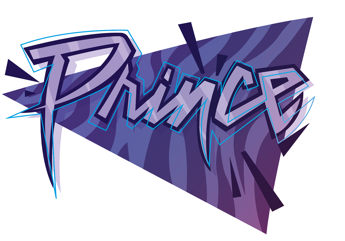 prince purple Retro vector people music 80s pop