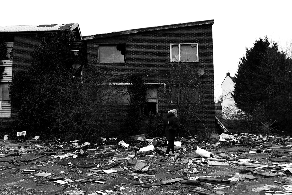 black and white decay urbex urbexing urban exploration exploration Urban derelict pub