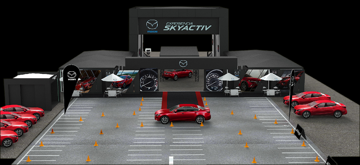 mazda SKYACTIV test drive car design Show expo bogota Auto