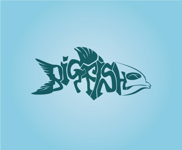 logo Brand ID type type illustration big fish