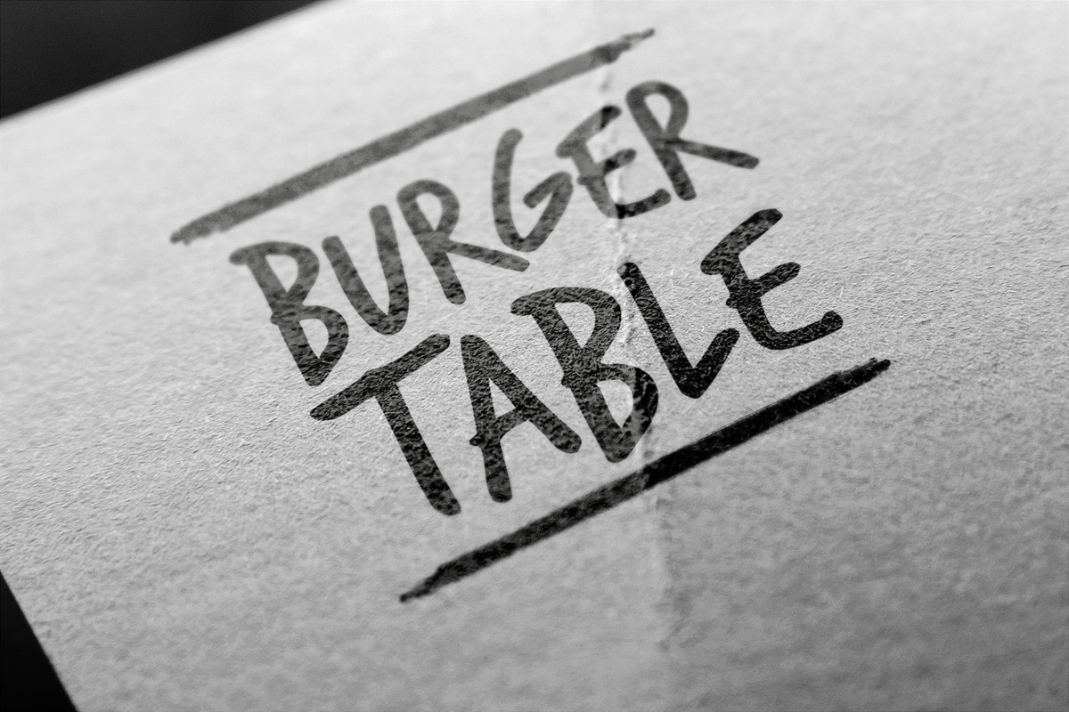 Burger table