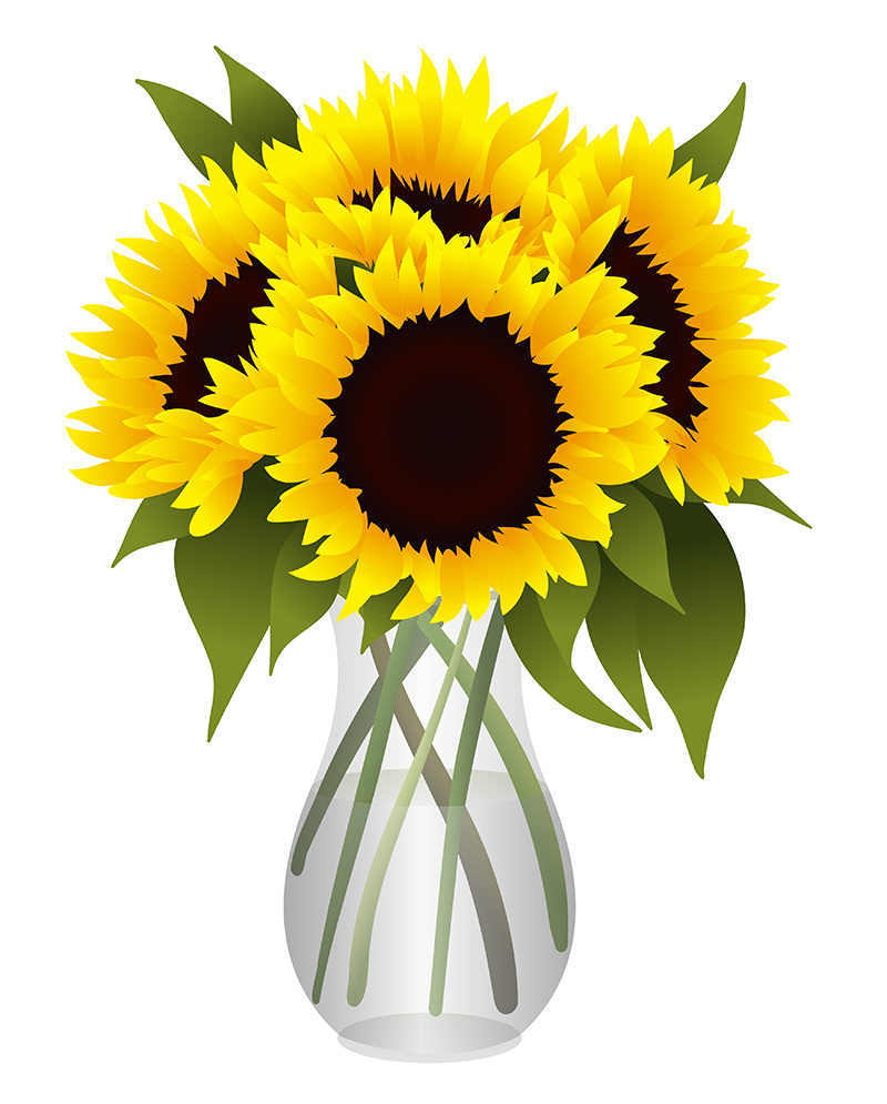 Anemone flowers Bouquets daffodils Flowers Stargazer lilies stock illustrations Sunflowers tulips Vector Illustration