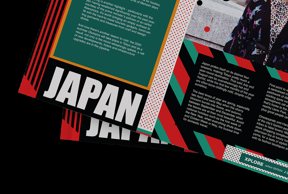 newsletter japan assignment grids Layout editorial NEO colorful color hue