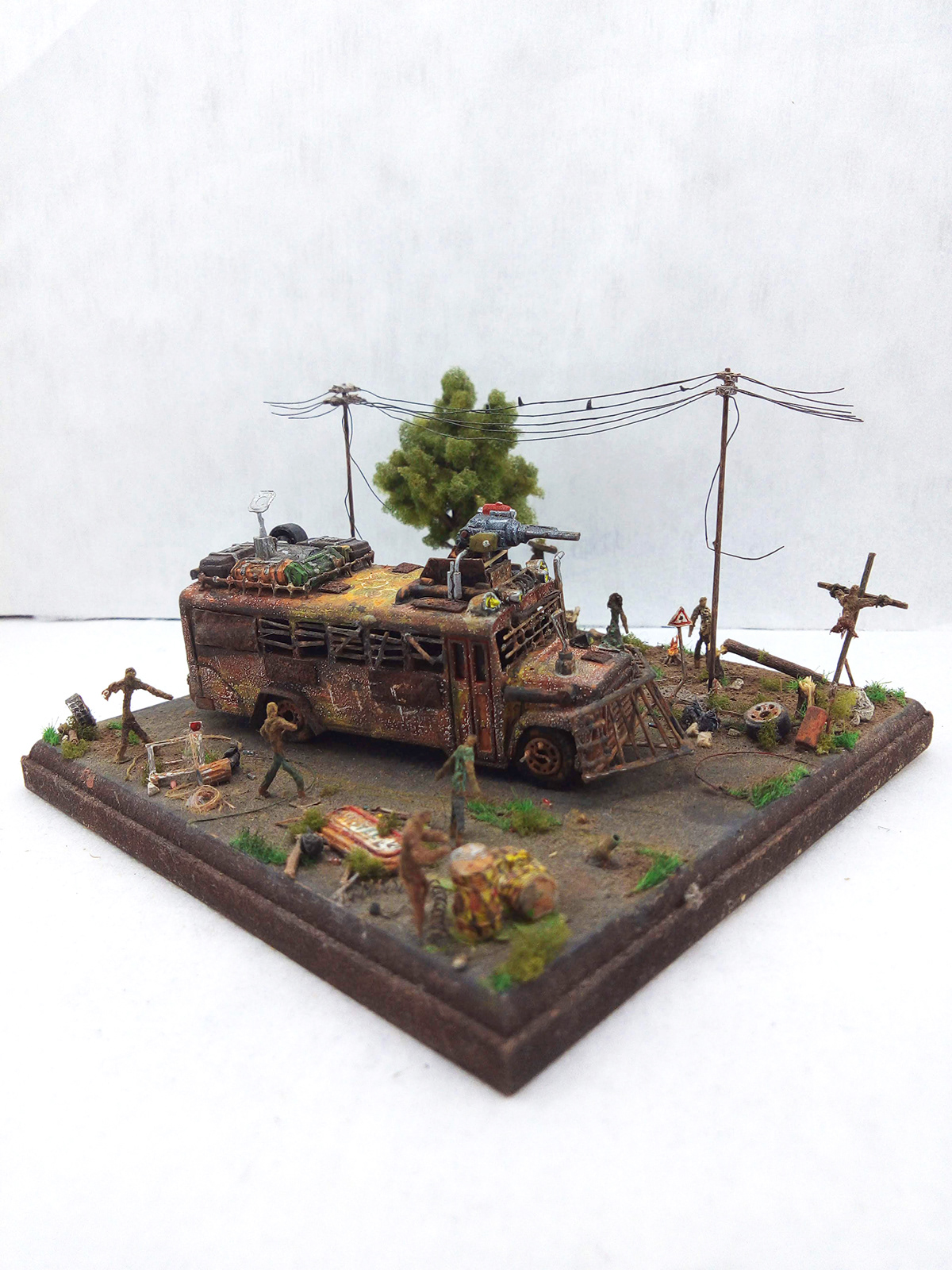 artwork concept art Diorama dioramas escultura miniatura Miniature modelismo sculpture zombie