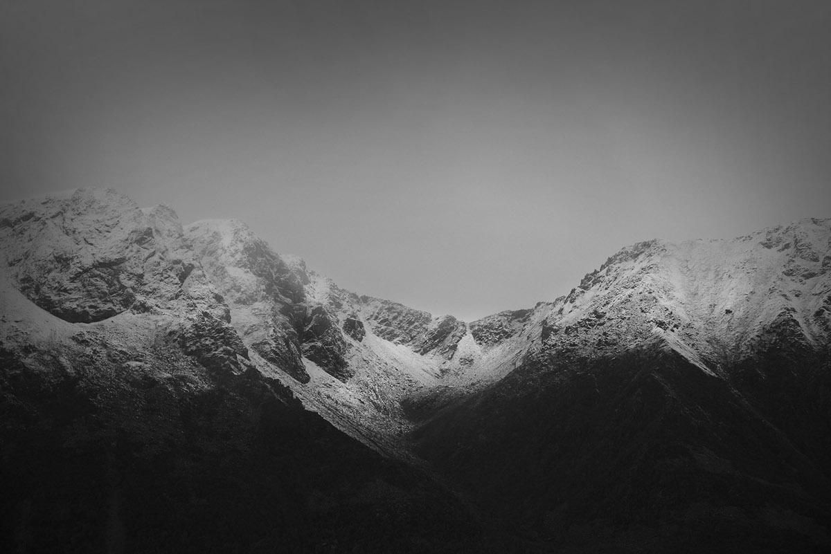 norway mountains autum winter Nature Landscape sea dramatic b/w black and white wild raw atmosphere Nature Moody