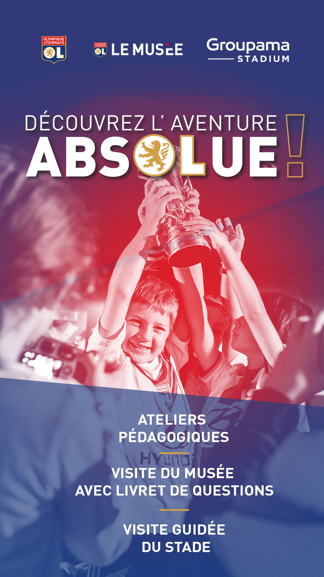 flyer football OL Olympique Lyonnais print sport creation Exécution graphique reseaux