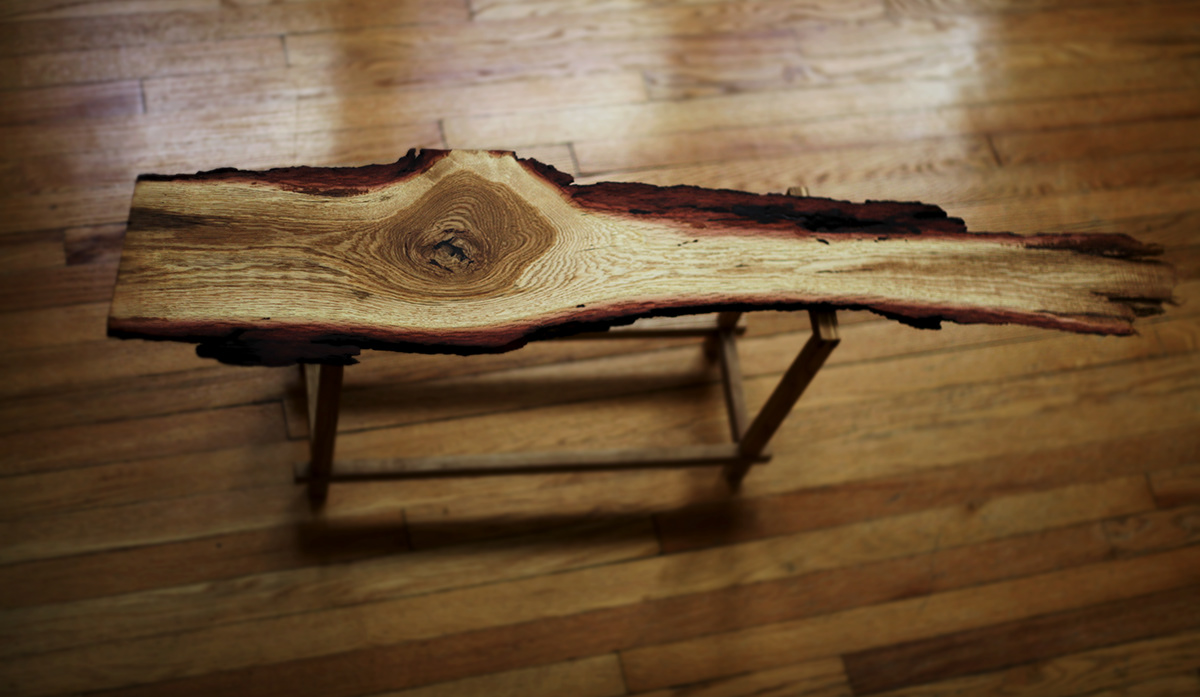 wood live edge Custom coffee table raw