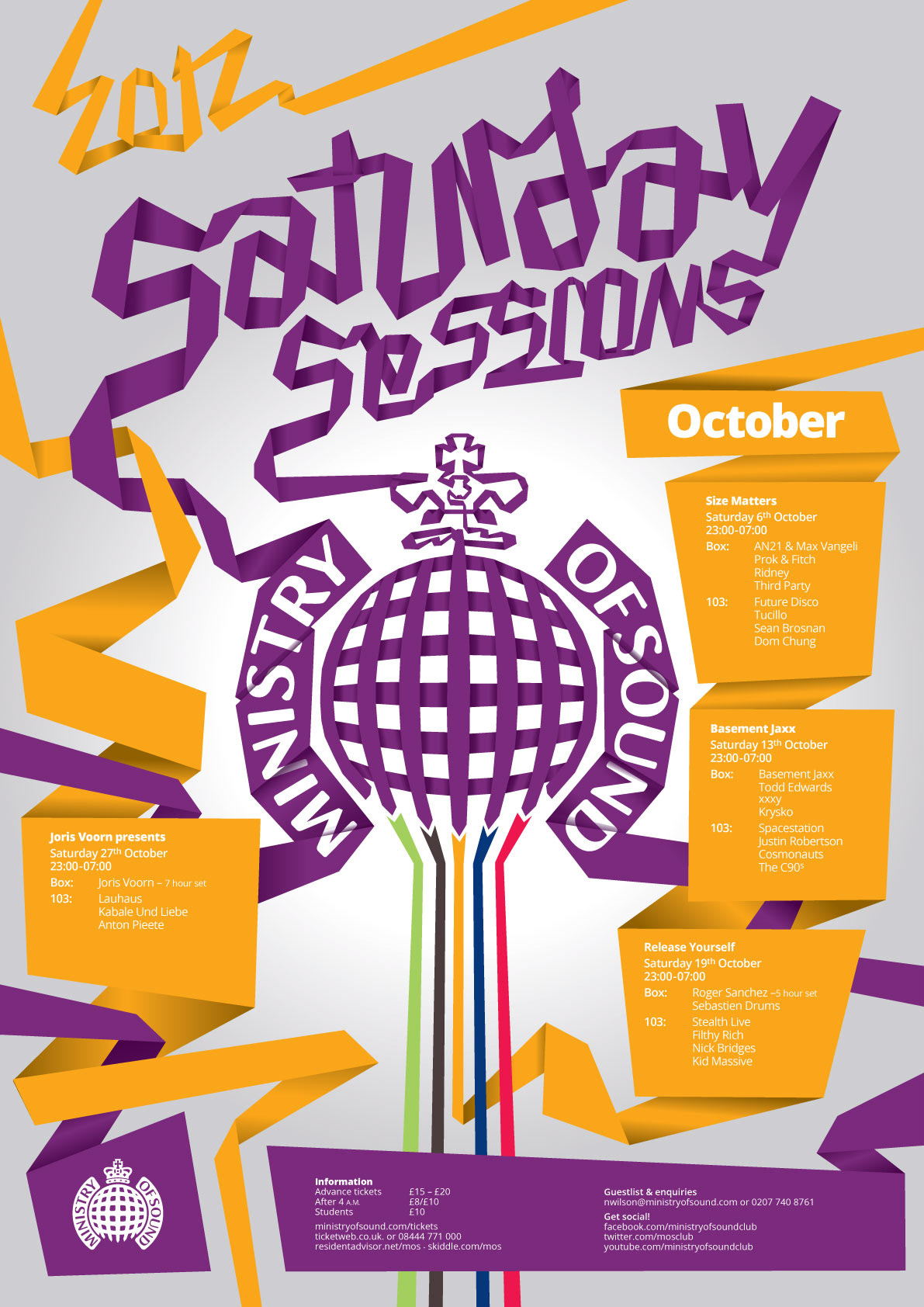 Saturday Sessions Ministry of Sound D&AD