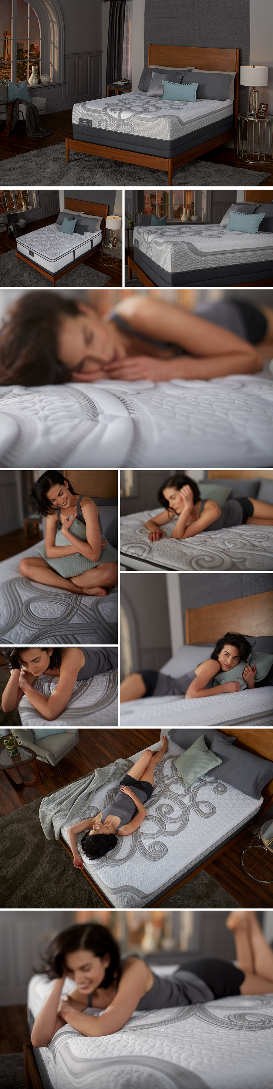 Adobe Portfolio Serta SmartReact mattress lifestyle photography Product Photography