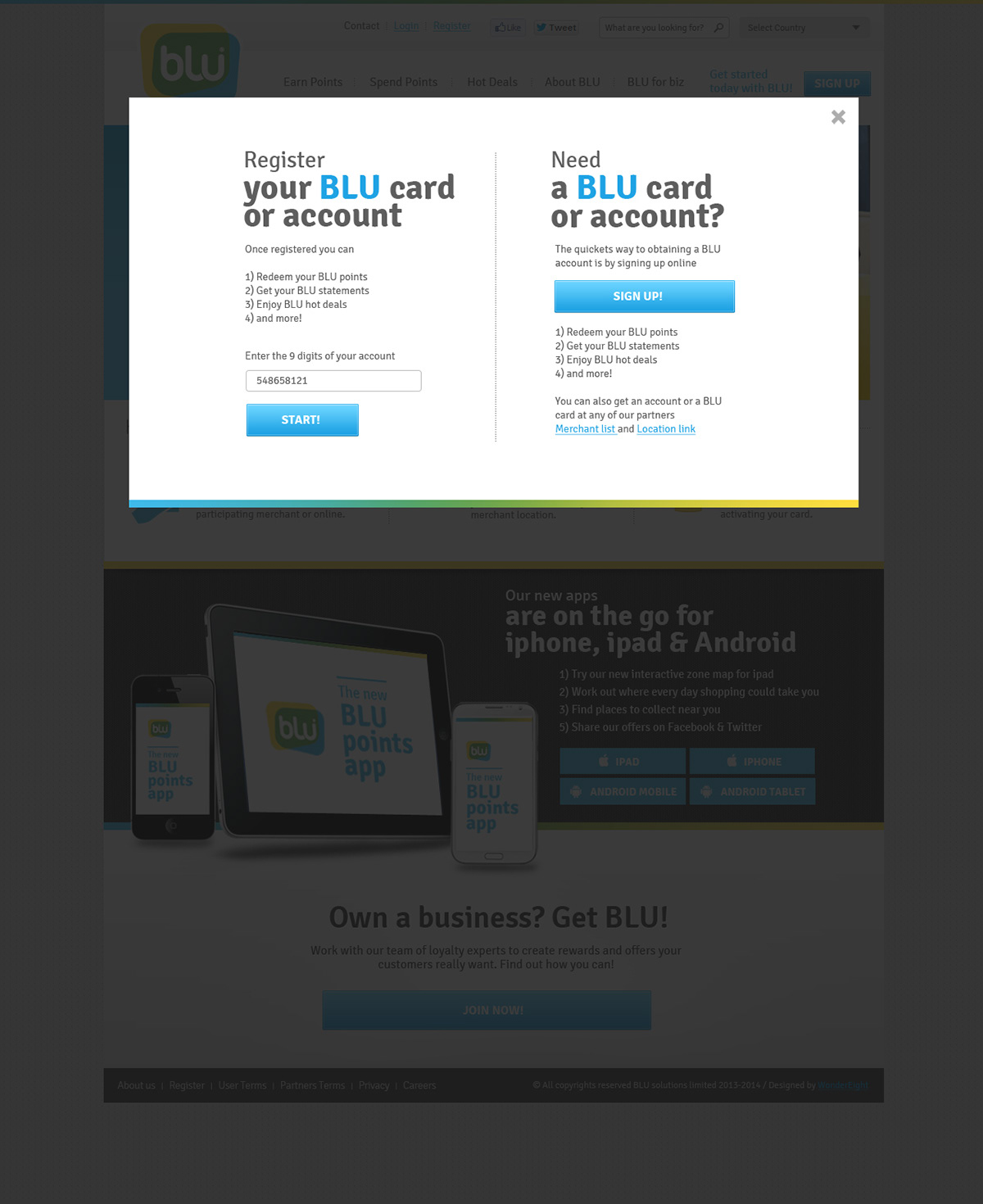 Website Loyalty Program UI ux Web digital Interface color bright neat grid business structure ia