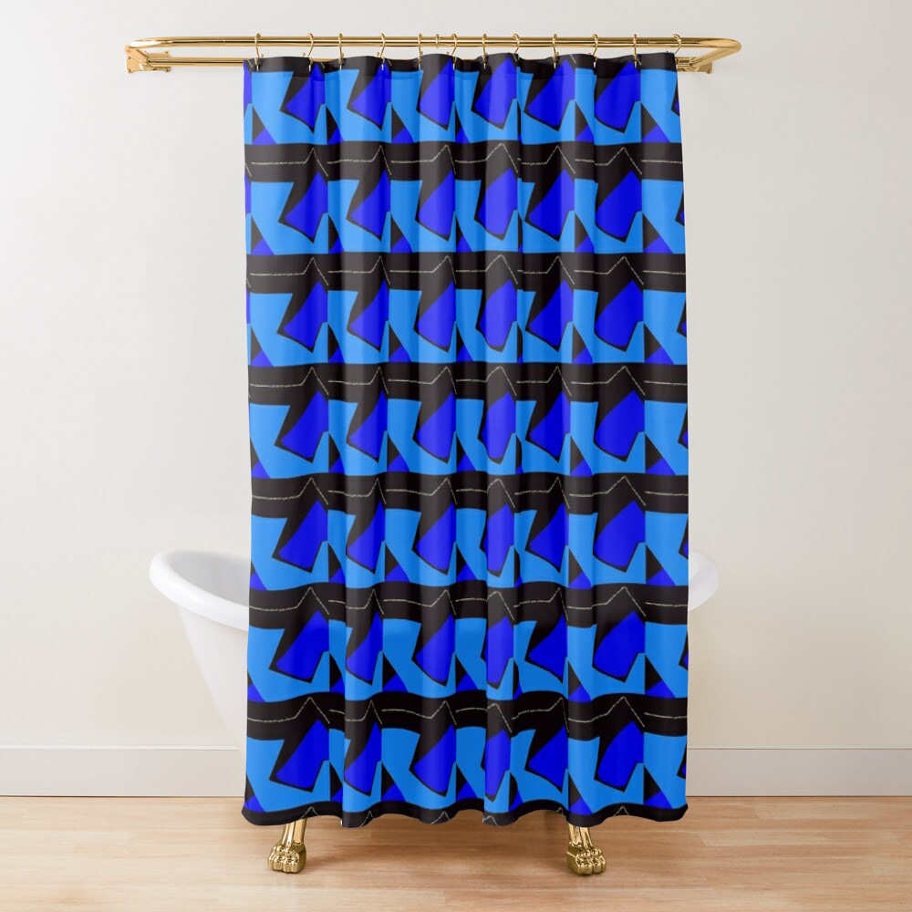 Frequency geometric abstract graphique bleu decoupage pattern cardiaque pulsation Rythme