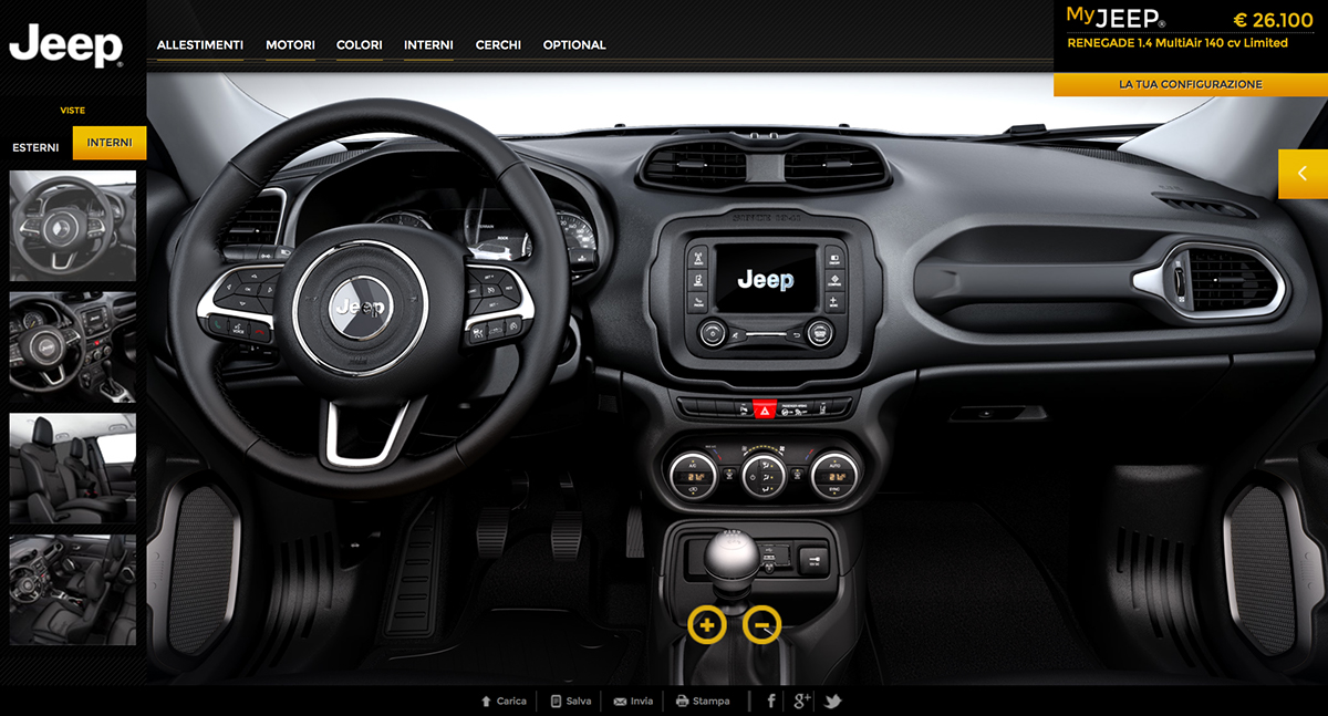 jeep car car configurator configurator CGI cgi photography renegade