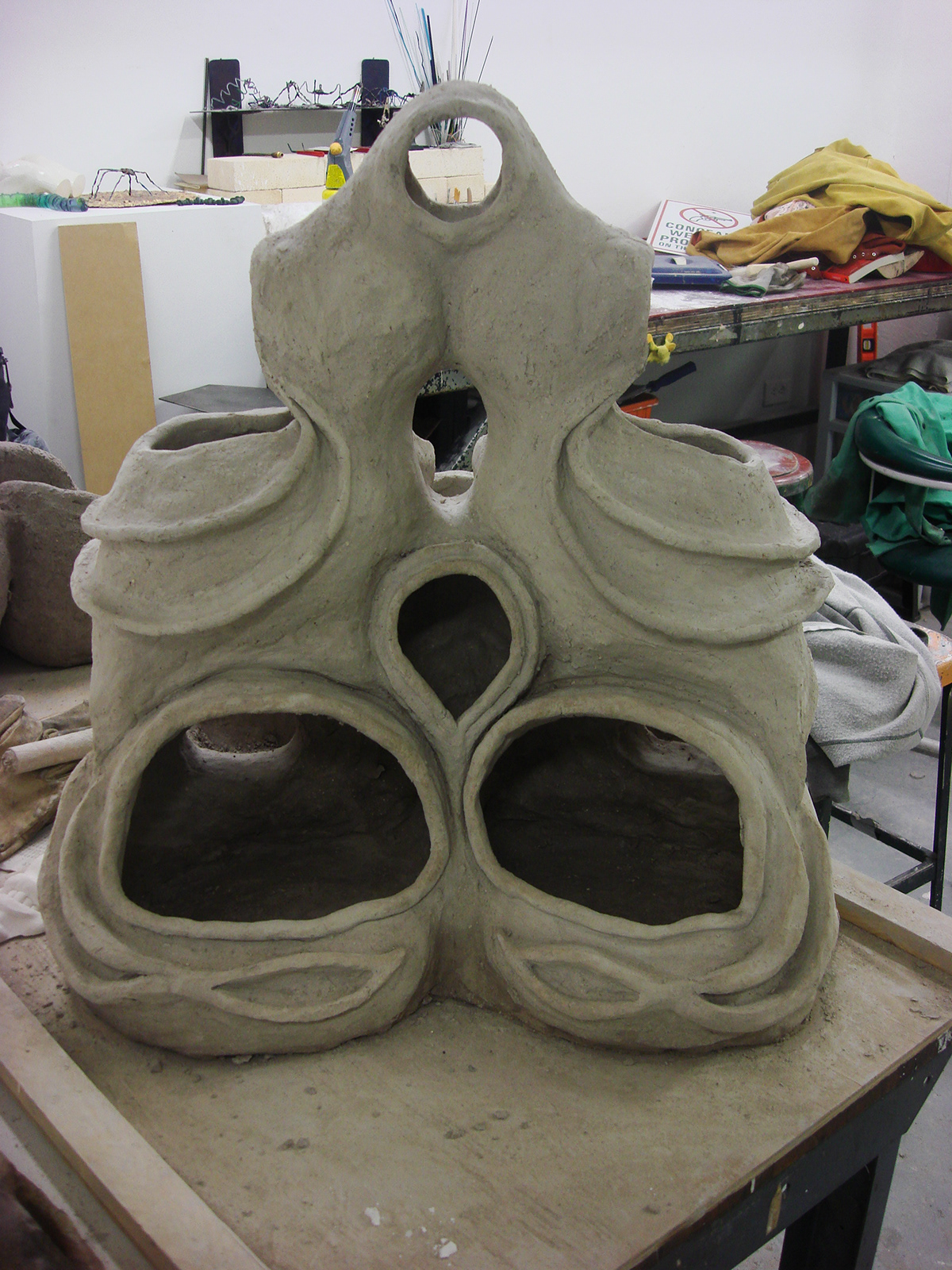 kendra werst sculptural clay nooks crannies clay KCAI art student