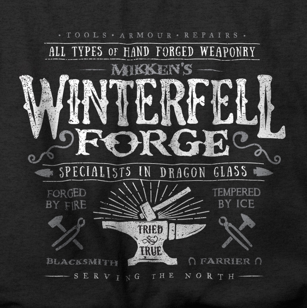 GoT-WINTERFELL FORGE T-Shirt Design :: Behance