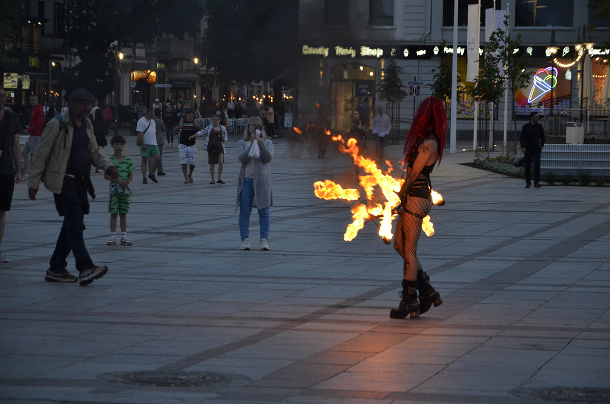 sopot Beauty Woman Photography  fire performance Fire show