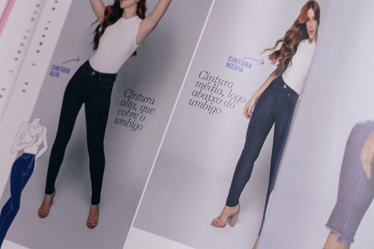 catalogo editorial design  graphic design  jeans lunender paper print statments trends