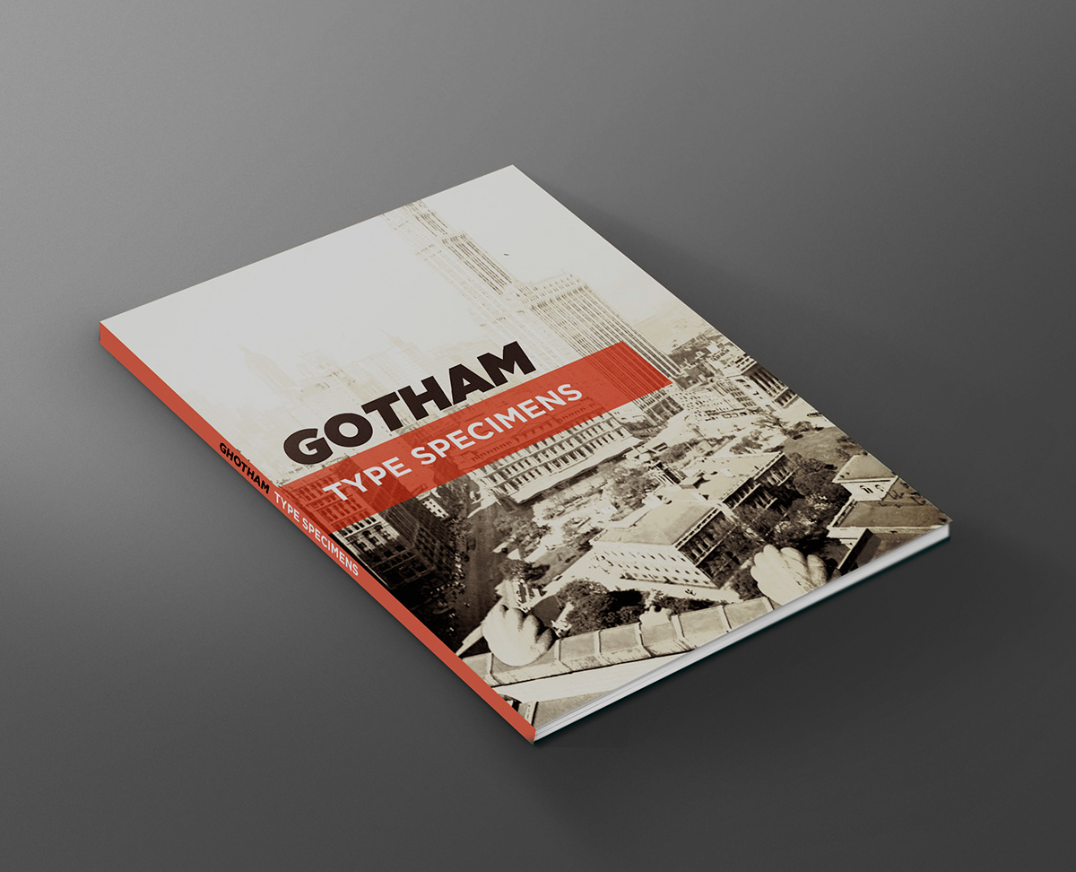 poster gotham font type Retro old school New York book font book Typeface