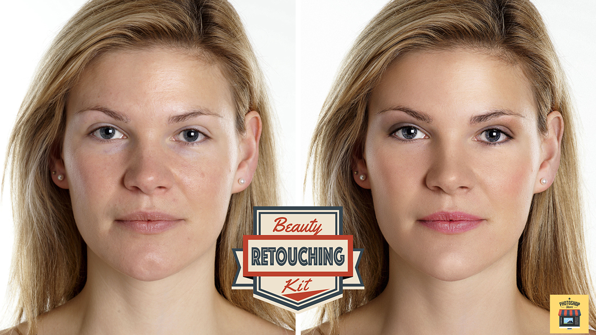 skin retouch smoothing photoshop actions action PS ps-actions beauty cleaning clean