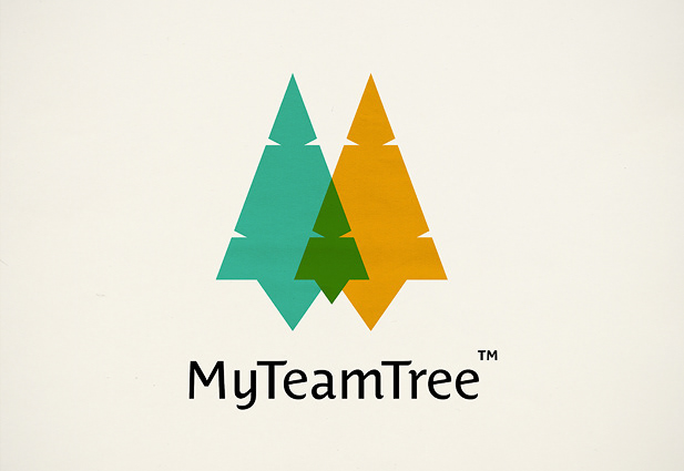 Logotype team Tree  green design logo Christmas