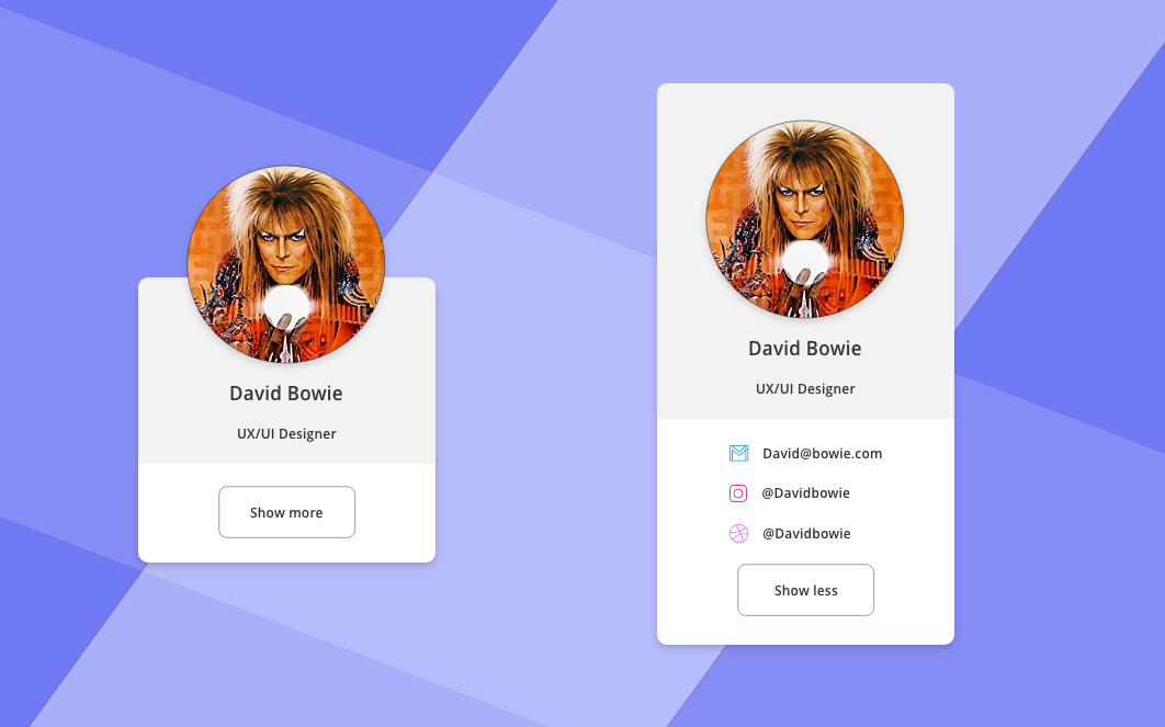 adobe draw Adobe XD animations auto-animation cards concept davidbowie TAP ui uiux user experience user interface